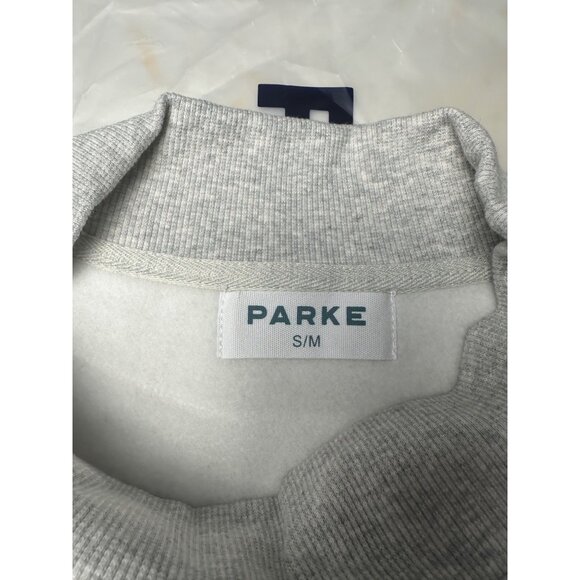 NEW Parke New York City Collection Mock Neck Sweatshirt S/M Classic Gray - Picture 3 of 12
